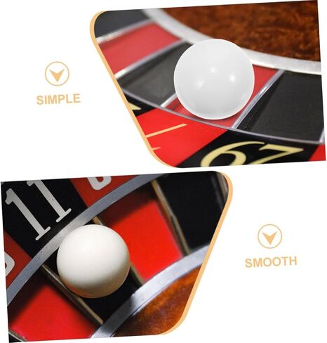 HANABASS 3pcs Resin Trackball Roulette Wheel Beads Roulette Game Beads Balls Wheel for Party in Kuwait