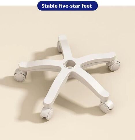 Round Thickened Dressing Stool with Wheels, Solid Color and Fashionable Surface in Saudi Arabia