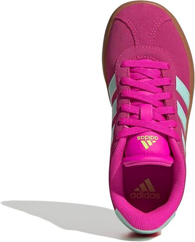 adidas Vl Court 3.0 Lace-Up Sneaker, Pink Fusion/White/Grey, 6 US Unisex Big Kid in Saudi Arabia