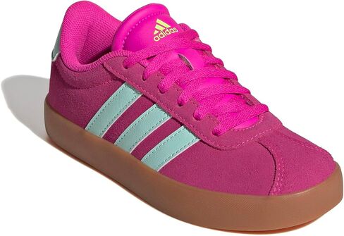 adidas Vl Court 3.0 Lace-Up Sneaker, Pink Fusion/White/Grey, 6 US Unisex Big Kid in Saudi Arabia