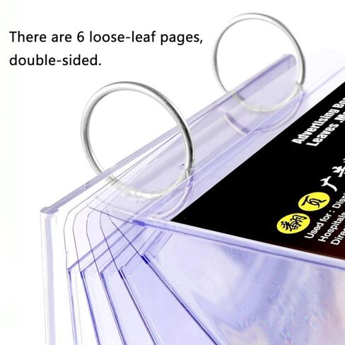 قطعتان من حامل قائمة الوجه للطاولة مع غلاف 6 صفحات، حامل عرض رأسي لافتات الطاولة مقاس 4 بوصات × 6 بوصات مع قاعدة، رف ملصقات دوارة من مادة PVC الأكريليك، للصور والمطاعم والبار ومعرض الوظائف in Kuwait