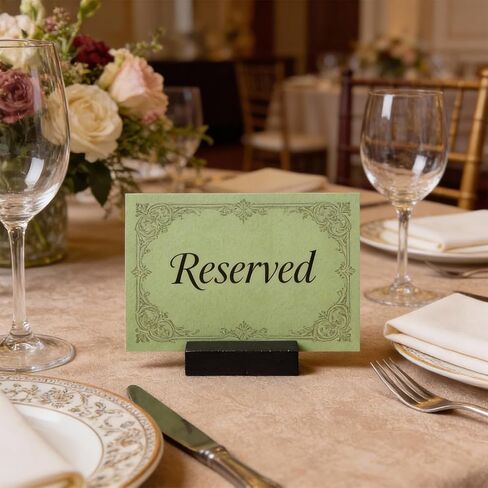 Wood Place Card Holders, 6 PCS Black Table Number Holders, Wood Stand for Wedding Party Events Exhibition Decoration Office Restaurant Business in Saudi Arabia