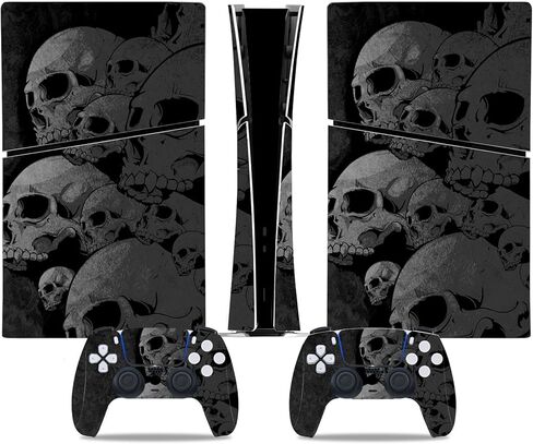 Skin Sticker for PS5 Slim Console, Protective Cover Decal Wrap for Digital Edition Controller (Multi) in Kuwait