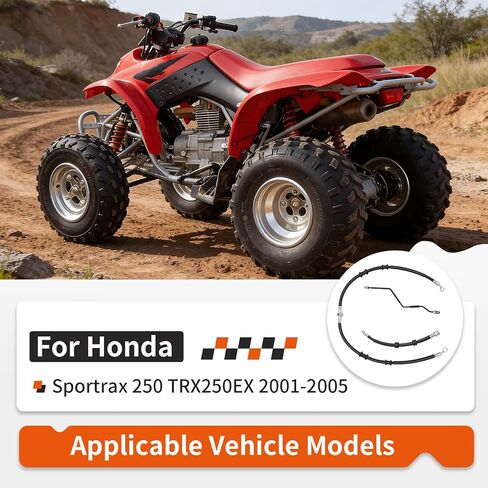 خط خرطوم الفرامل الأمامية ومجموعة الأنابيب لهوندا Sportrax 250 TRX250EX 2001-2005 45126-HM8-A01 45127-HN6-003 45128-HM8-000 in Saudi Arabia