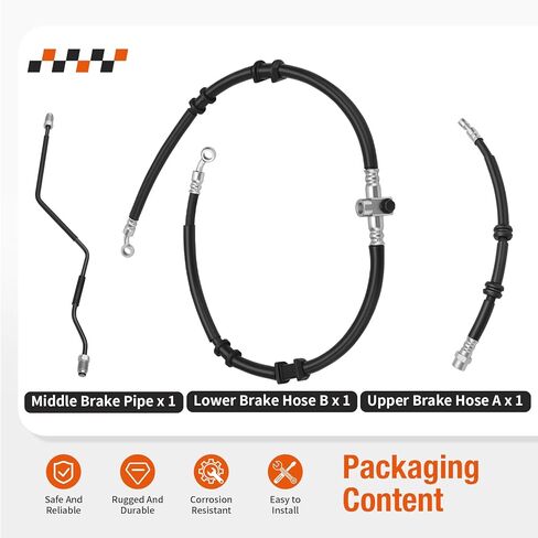 خط خرطوم الفرامل الأمامية ومجموعة الأنابيب لهوندا Sportrax 250 TRX250EX 2001-2005 45126-HM8-A01 45127-HN6-003 45128-HM8-000 in Saudi Arabia