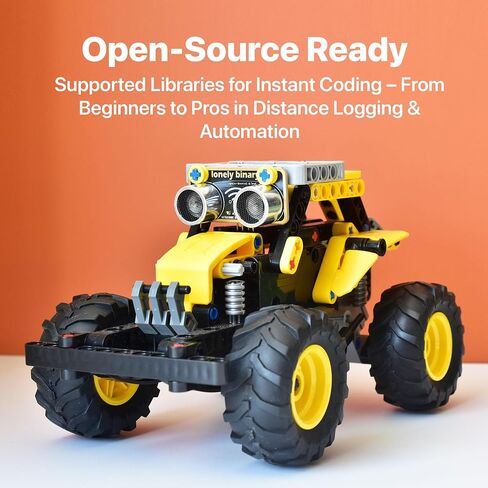 5 عبوات من مستشعر المسافة بالموجات فوق الصوتية - الإصدار الذهبي - يدعم 4 أوضاع (I2C، UART، 1-Wire، GPIO) HC-SR04 متوافق مع مشاريع Arduino وRaspberry Pi وESP32 in Kuwait