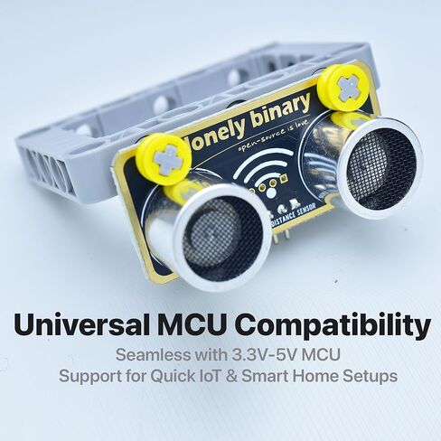 5 عبوات من مستشعر المسافة بالموجات فوق الصوتية - الإصدار الذهبي - يدعم 4 أوضاع (I2C، UART، 1-Wire، GPIO) HC-SR04 متوافق مع مشاريع Arduino وRaspberry Pi وESP32 in Kuwait