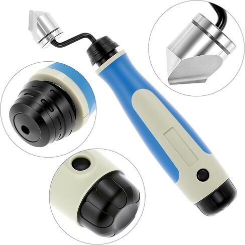 QWORK Hand Deburring Tool Kit with 10 Rotary Blades & Countersink Blade, Burr Remover Hand Tool for Plastic, Soft Metals, Wood, Steel in Saudi Arabia