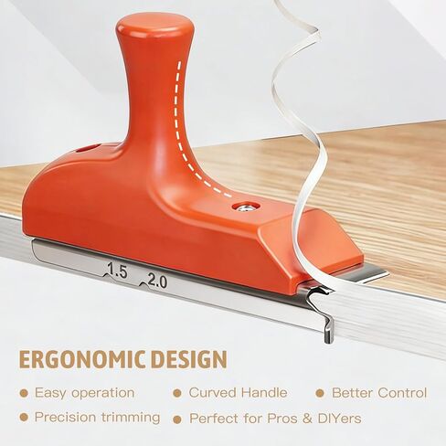 ماكينة تشذيب حواف 3 في 1 مع شفرتين بديلتين وحجر شحذ، قاطع حواف يدوي لـ 0.3-2 مم من مادة ABS وPVC، أداة شطب R1.5/R2 للحواف المستقيمة والخارجية المنحنية in Kuwait