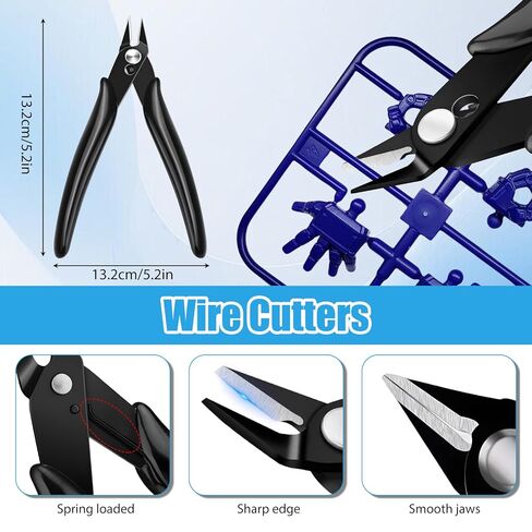 13pcs Deburring Tool with 10 High Speed Steel Blades, Deburring Tool 3D Printing with Micro Cutter Tweezers Deburrin Tool Set for Resin Plastic Metal in Kuwait