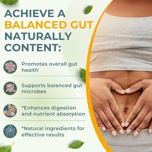 Vital Gut Health 4in1 Formula with Apple Cider Vinegar, Prebiotics & Probiotics, Digestive Enzymes for Strong Immunity Support and Complete Gut and Digestion Support- 30 Days Supply in Kuwait