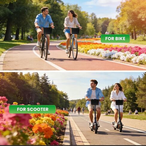 Foldable Bike Basket Detachable - Universal Fit for Bicycles, Scooters, Wheelchairs | Lightweight Storage for Commute, Keys, Wallets in Saudi Arabia
