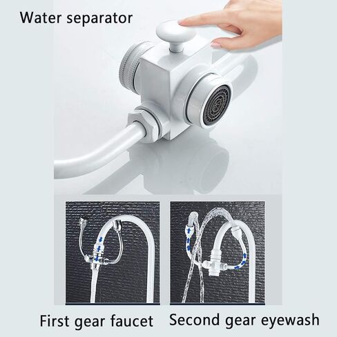 Dual-Port Taps, Emergency Eyewash, 180°Rotatable, Professional Brass Eyewash Equipment in Kuwait