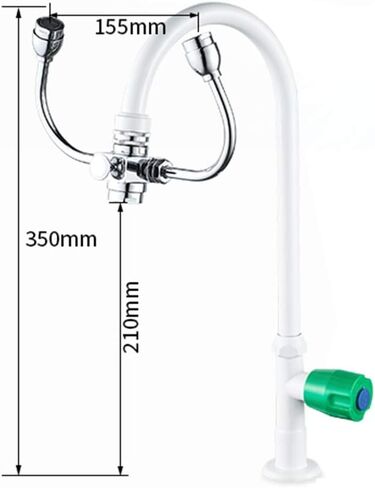 Dual-Port Taps, Emergency Eyewash, 180°Rotatable, Professional Brass Eyewash Equipment in Kuwait