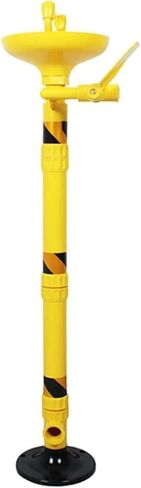 Vertical Eyewash, Emergency Shower Eyewash, Double Nozzle Carbon Steel Abs Coating, for Factory, Laboratory in Kuwait