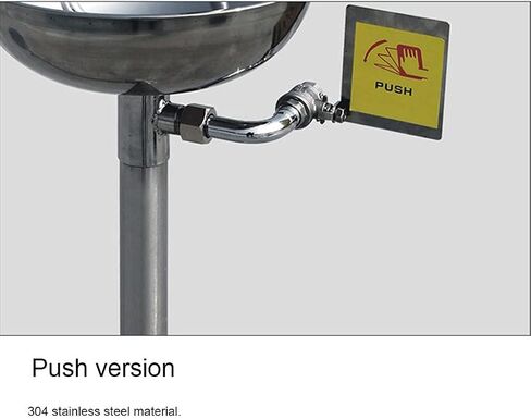 Emergency Spray Eyewash Double Nozzle Vertical Eye Wash Station, Safe Cleaning Equipment for Power Station Chemical in Kuwait