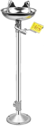 Eye Wash Station Eyewash Station Stainless Steel Eyewash, Vertical Type Emergency Eyewash Gentle Flow Water Double Nozzle for Factory Power Station Chemical E in Kuwait