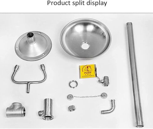 Eye Wash Station Eyewash Station Stainless Steel Eyewash, Vertical Type Emergency Eyewash Gentle Flow Water Double Nozzle for Factory Power Station Chemical E in Kuwait