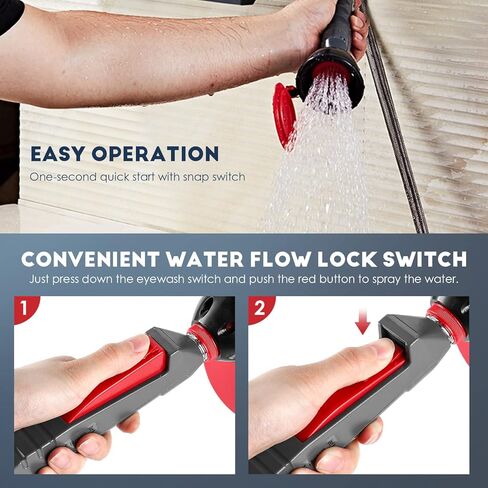 Portable Emergency Eyewash Station Handheld Eye Wash Station Temporary Rescue Equipment, Eye Flush Shower for Lab and Industrial Use in Kuwait