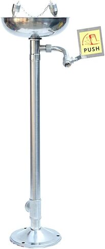 Vertical Eyewasher, Double Nozzle Cleaning Equipment, Easy and Convenient, Emergency Eyewash Station for Factory, Laboratory in Kuwait