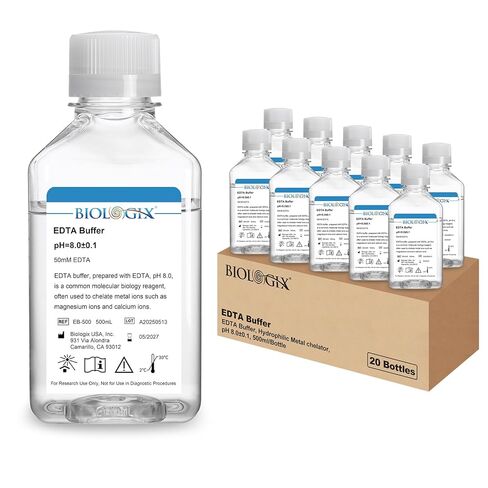 EDTA Buffer, 500ml Hydrophilic Metal Chelator for Laboratory, 8.0pH Molecular Biology Reagent, Used to Chelate Metal Ions in Saudi Arabia