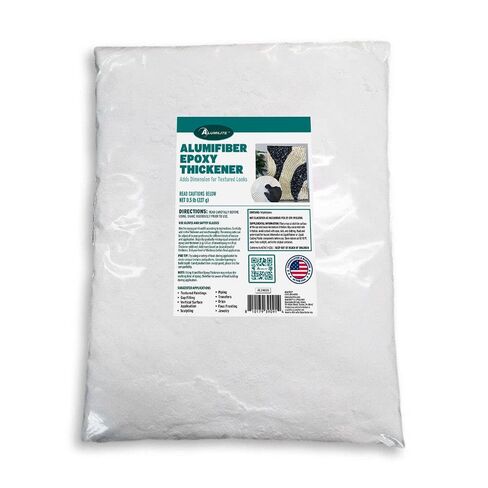 ألوميليت ألوميفايبر إيبوكسي سميك، 3.6 أونصة - مادة مضافة لمشاريع الراتنج والنحت والتشطيبات المزخرفة، تحسن الإمساك، تركيبة غير متدلية للأسطح الرأسية، الحرف اليدوية، الإصلاحات، التصميمات المخصصة in Kuwait