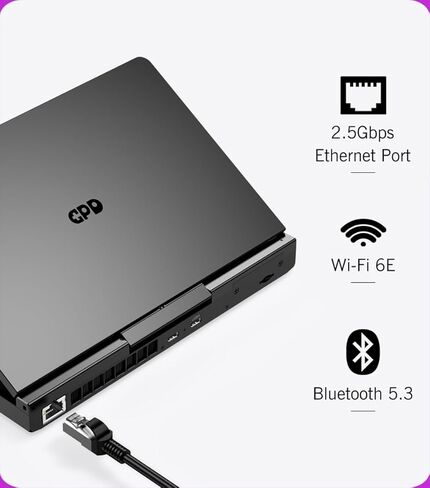GPD Pocket 4 Mini Laptop 8.8" Touch Screen Aluminum Shell UMPC Win 11 Home OS AMD Ryzen AI 9 HX 370 32GB/2TB (Amber Black) in Kuwait
