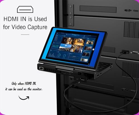 GPD Pocket 4 Mini Laptop 8.8" Touch Screen Aluminum Shell UMPC Win 11 Home OS AMD Ryzen AI 9 HX 370 32GB/2TB (Amber Black) in Kuwait