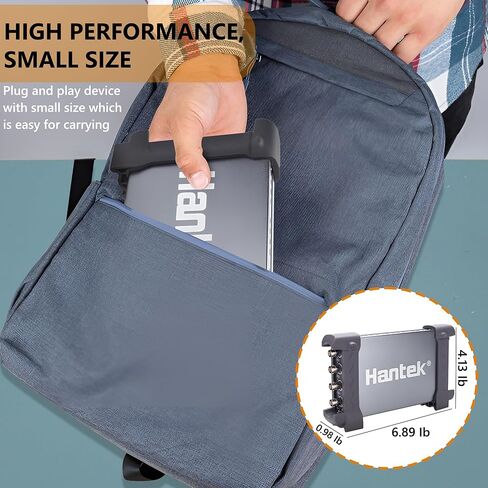 راسم الذبذبات Hantek، راسم الذبذبات 4CH، راسم الذبذبات الرقمي USB PC 250 ميجاهرتز، 200MSa/s DDS مولد الموجي التعسفي، مع واجهة USB 2.0 Hantek 6254BD in Kuwait