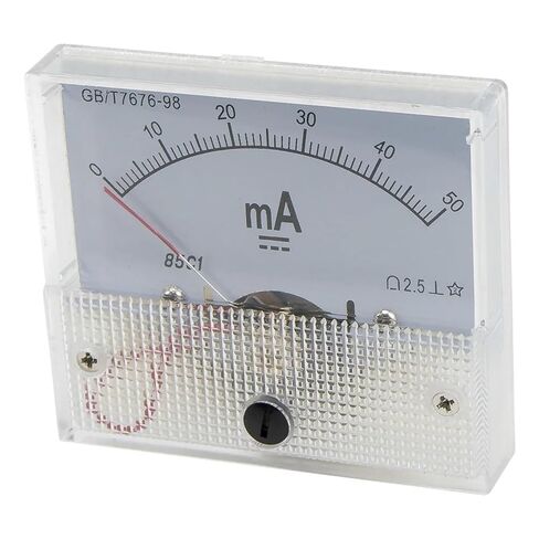 85C1-MA DC Pointer Ammeter Current Meter 1mA 20mA 30mA 50mA 100mA 200mA 300mA 500mA 85C1 Analog AMP 64 * 56mm Size 1Pcs(20mA) in Saudi Arabia