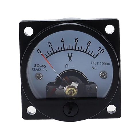 Voltmeter SO-45 AC 1V 2V 5V 10V 15V 20V 50V 100V 150V 200V 300V 500V Round Analog Dial Panel Meter Gauge Black 1Pcs(150V) in Saudi Arabia