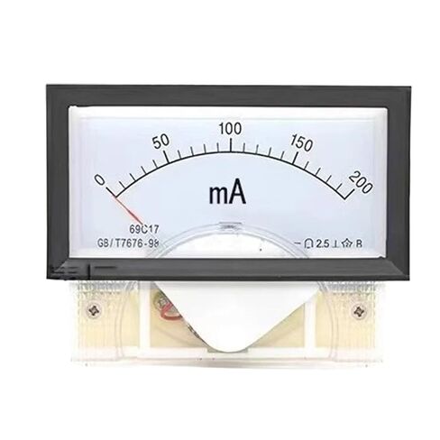 69C17 Pointer Milliammeter 1MA 2MA 3MA 10mA 20MA 50MA 100MA 200mA 500MA with Shunt Current Meter 85 * 46MM 1Pcs(50MA) in Saudi Arabia