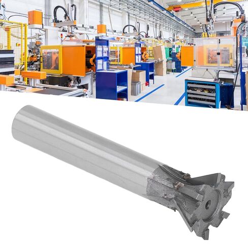60 Degree Dovetail Cutter 6 Flute Carbide Slotting Milling Cutter with Straight Shank 30mm Blade for Stainless Steel Carbon Steel Cast Iron Alloy Steel Tool Steel Non Ferrous in Saudi Arabia