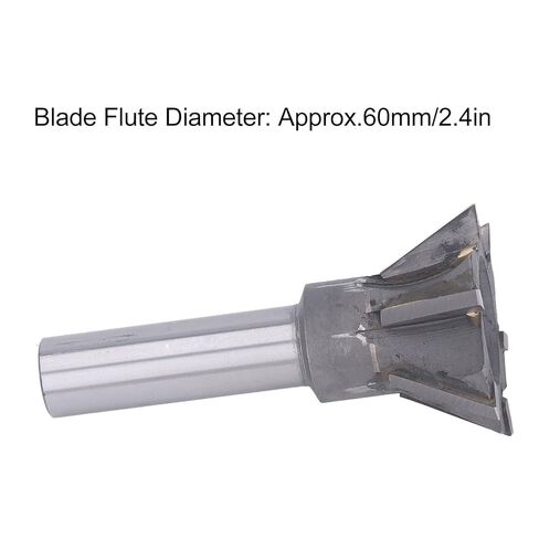 Dovetail Cutter 60mm 60 Degree 6 Flutes Carbide Milling Cutting Tool Universal Shank for Steel Cast Iron Alloy Steel in Saudi Arabia