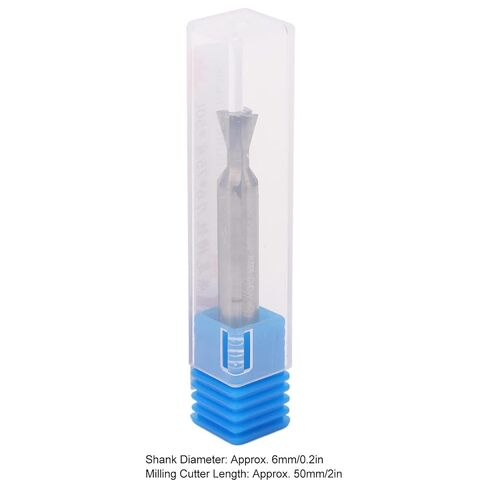 Dovetail Bit Carbide 6mm Shank 4 Flutes 50mm Length Universal Dovetail Milling Cutter for Woodworking and Metalworking Projects (75°) in Saudi Arabia