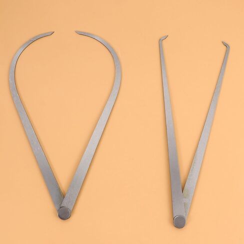 2Pcs Steel Measuring Calipers Internal External Measuring Tool for DIY Precision Measurement in Saudi Arabia