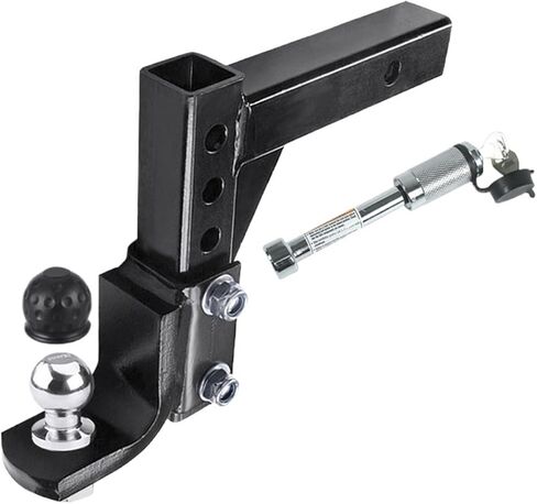 Adjustable 4 Level Trailer 10 Inch Drop Hitch Ball Mount Tow for 2 Inch Receiver RV Parts Camper Caravan Accessories in Saudi Arabia