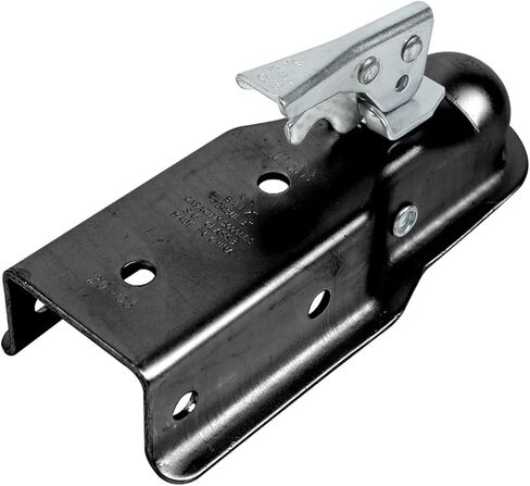 Black Straight Tongue Trailer Coupler for 2" Hitch Ball with 3" Channel Width Coupling RV Parts Camper Caravan Accessories in Saudi Arabia