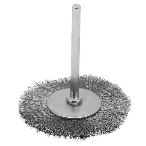 Steel Wire Polishing Brush Set 10 Pcs Premium Durable Flat Type Mini Polishing Brushes for Metal Rust Removal Alloy Shank 25mm 38mm (Wire Brush Plane 3*38) in Saudi Arabia