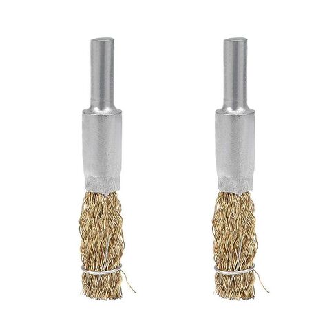 فرشاة سلكية مجعدة من الفولاذ المطلي بالنحاس، أداة متعددة الاستخدامات لإزالة الصدأ والطحن وتلميع الأسطح ضرورية لمحترفي ورشة العمل in Kuwait