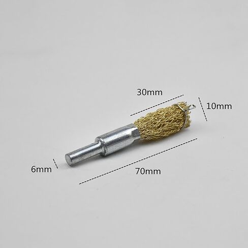 فرشاة سلكية مجعدة من الفولاذ المطلي بالنحاس، أداة متعددة الاستخدامات لإزالة الصدأ والطحن وتلميع الأسطح ضرورية لمحترفي ورشة العمل in Kuwait
