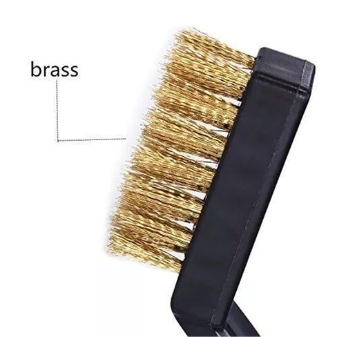 Brass Wire Brush Universal Fit with Comfortable Handle Ideal for Cleaning Small Parts Tight Hard-to-Reach Spaces Unfinished Metal Suitable Household Industrial Commercial Use in Kuwait