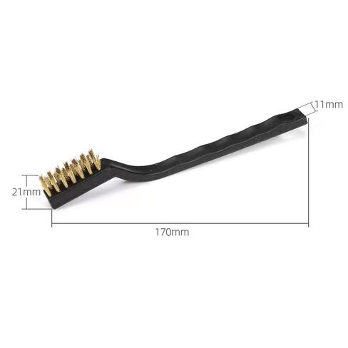 Brass Wire Brush Universal Fit with Comfortable Handle Ideal for Cleaning Small Parts Tight Hard-to-Reach Spaces Unfinished Metal Suitable Household Industrial Commercial Use in Kuwait
