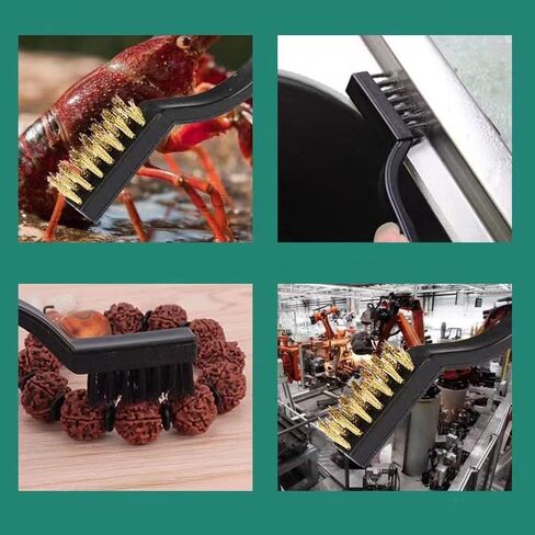 Brass Wire Brush Universal Fit with Comfortable Handle Ideal for Cleaning Small Parts Tight Hard-to-Reach Spaces Unfinished Metal Suitable Household Industrial Commercial Use in Kuwait