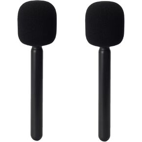 حامل ميكروفون لـ DJI Mic 1/2، مقبض ميكروفون للمقابلات لـ Rode Wireless GO I/II/ME/Pro، حامل محول محمول لميكروفون Lavalier اللاسلكي مع غطاء إسفنجي لهوليلاند Lark M1 in Kuwait