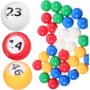 50 قطعة كرات أرقام النافذة كرات لعبة السحب البنغو مقاومة للكسر للحفلات والاحتفالات والترفيه in Kuwait