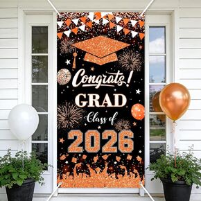 2025 Graduation Door Cover 3x6 ft Maroon Congrats Grad Banner Class of 2025 Porch Sign for Graduation Decorations (Maroon, 35x70'') in Saudi Arabia