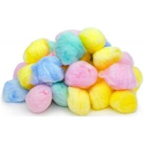 كرات قطنية، متعددة الألوان، ناعمة ولطيفة، 50 قطعة in Kuwait