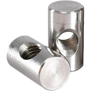 Barrel nut, M4-M6 Stainless Steel Dowel Pin Nuts Embedded Furniture Hammer Insert Nut Cylindrical Metric Thread Woodworking(M5x25 (5Pcs)) in Kuwait