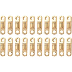 20 Pcs Brass Swivel Connector Double Eye Rotating Connector 7mm Electroplated Rustproof for Rope Key Phone Clothing Bags Shoes Accessories in Kuwait